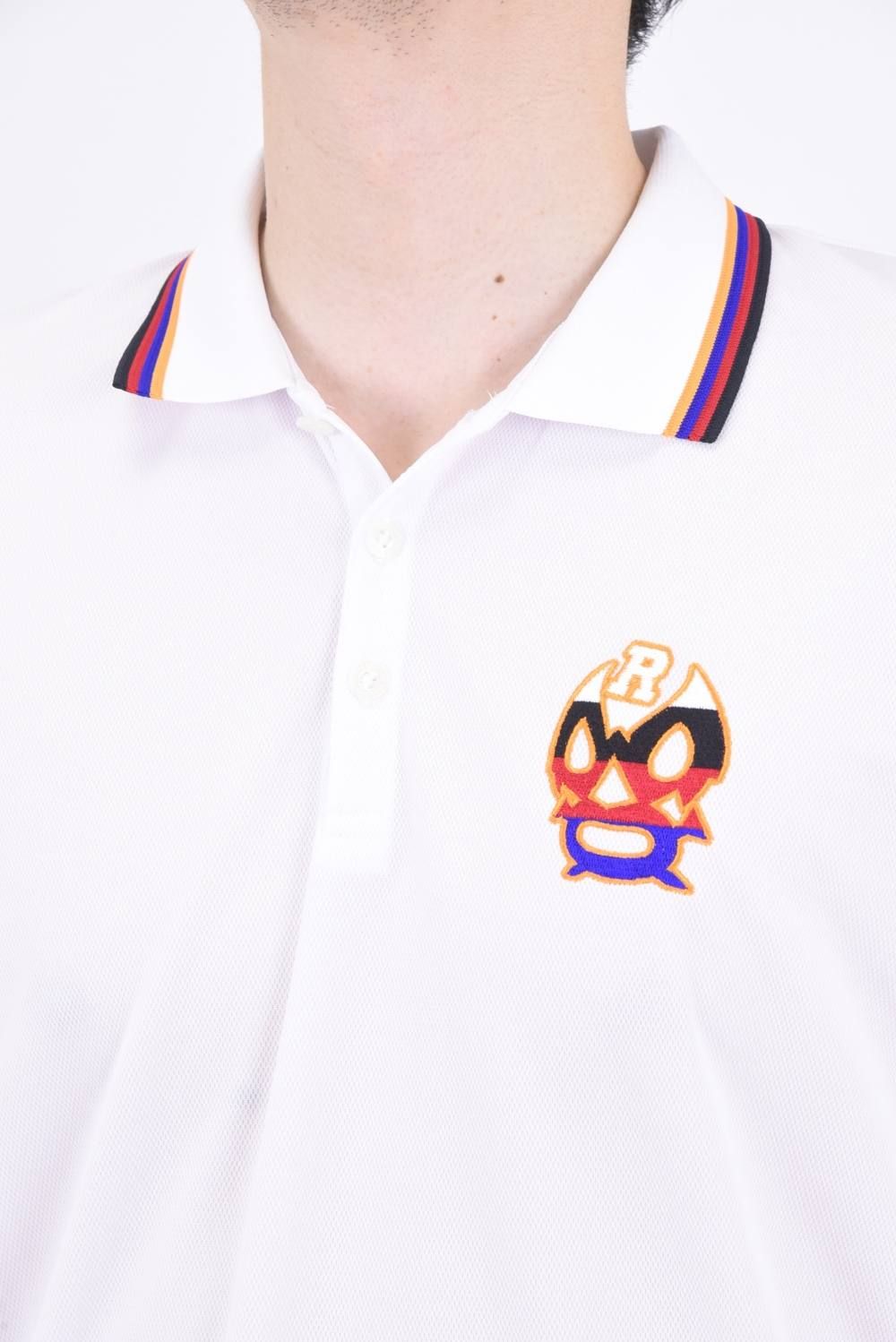 LUCHA WAPPEN POLO / グラデーション ポロシャツ ホワイト
