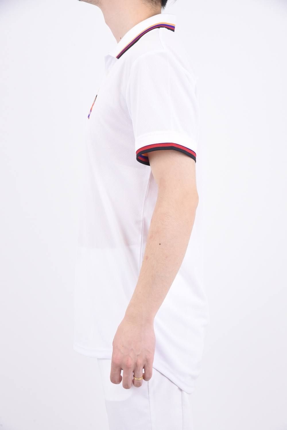 LUCHA WAPPEN POLO / グラデーション ポロシャツ ホワイト