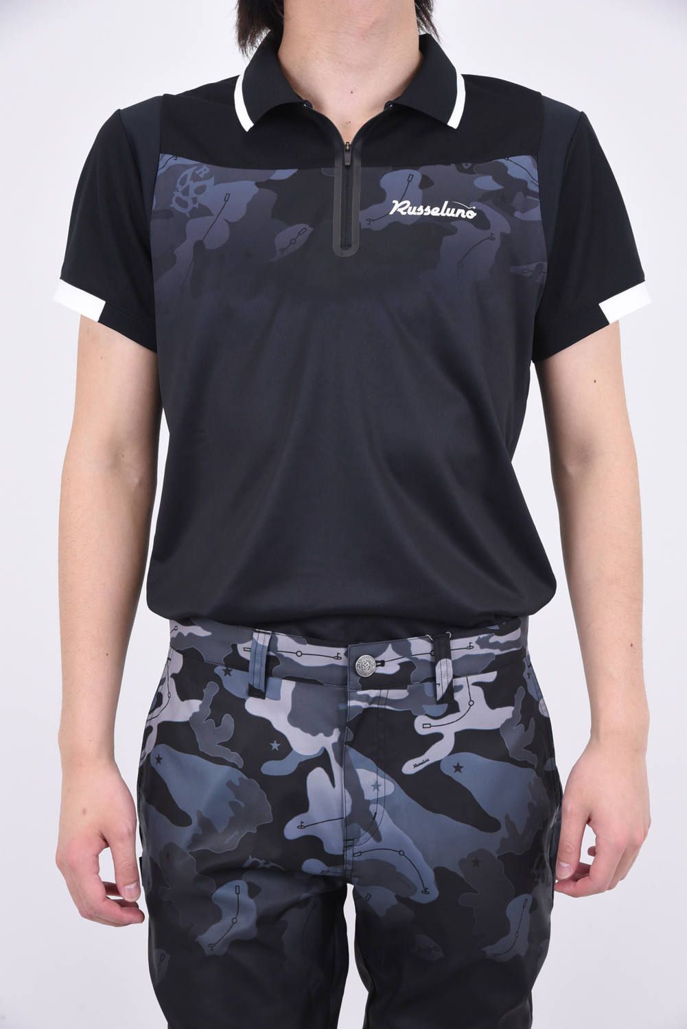 RUSSELUNO - GRADATION CAMO POLO / ソリッドカラー / カモフラ