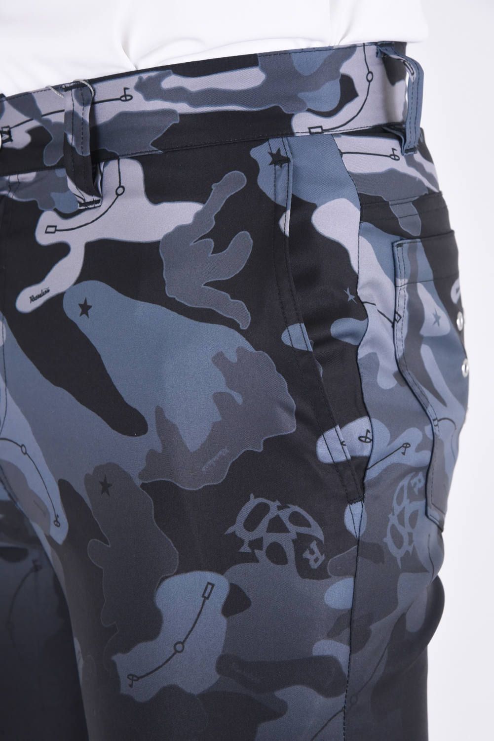 GRADATION SKINNY PANTS / グラデーションミックス スキニーパンツ ブラック