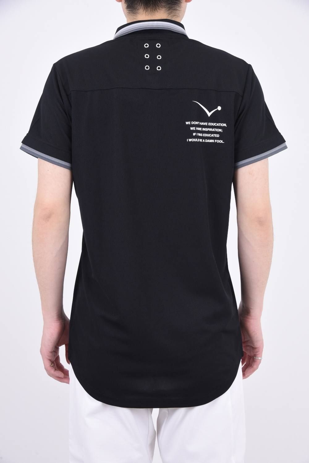 LUCHA WAPPEN POLO / グラデーション ポロシャツ ブラック