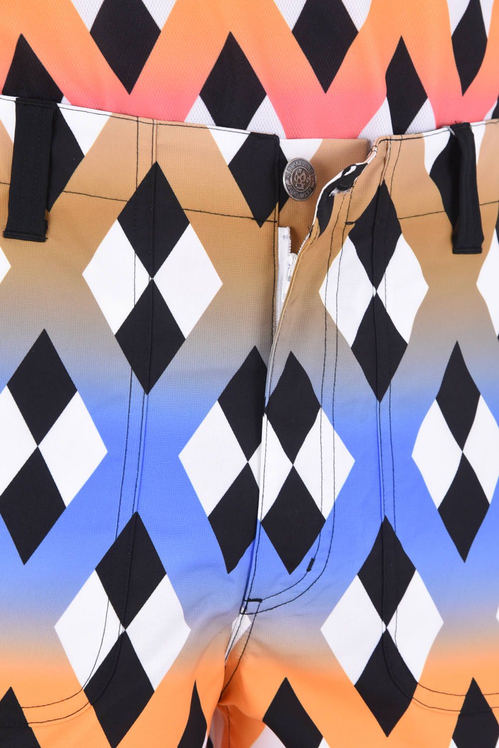 RAINBOW ARGYLE SHORTS / レインボー アーガイル ショートパンツ ブラック