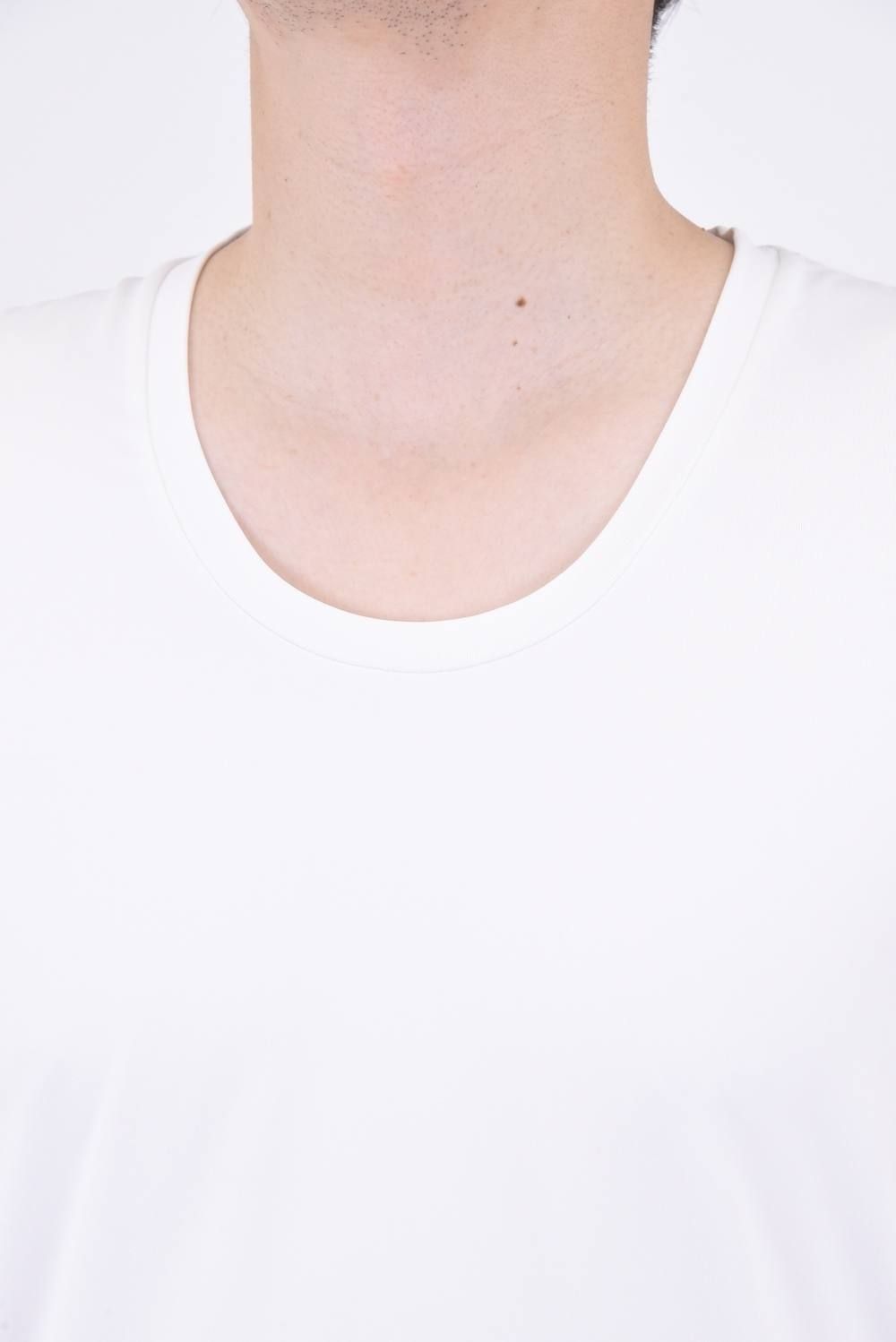 NO SLEEVE INNER(SOLID) / 2WAYストレッチ ロングノースリーブ ホワイト