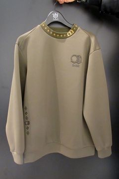 【26AW】 DOUBLE MESH KNIT L/S MOCK / メッシュ ニット ロングスリーブ モックネックシャツ (カーキ) (10月上旬入荷予定）