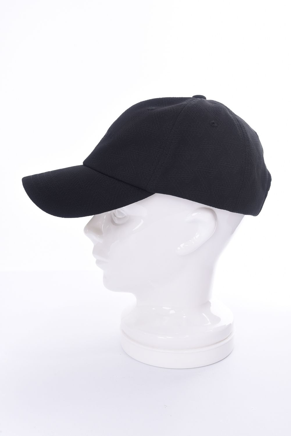 GM JACQUARD CAP / ブランドオリジナルテキスタイル ジャガード キャップ (ブラック)