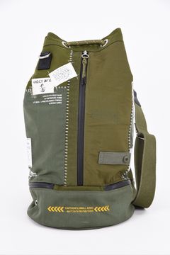 【2026 MILITARY SERIES】  ZZ26-DBB02 / コーデュラナイロン・コットン トートバッグ (カーキ)