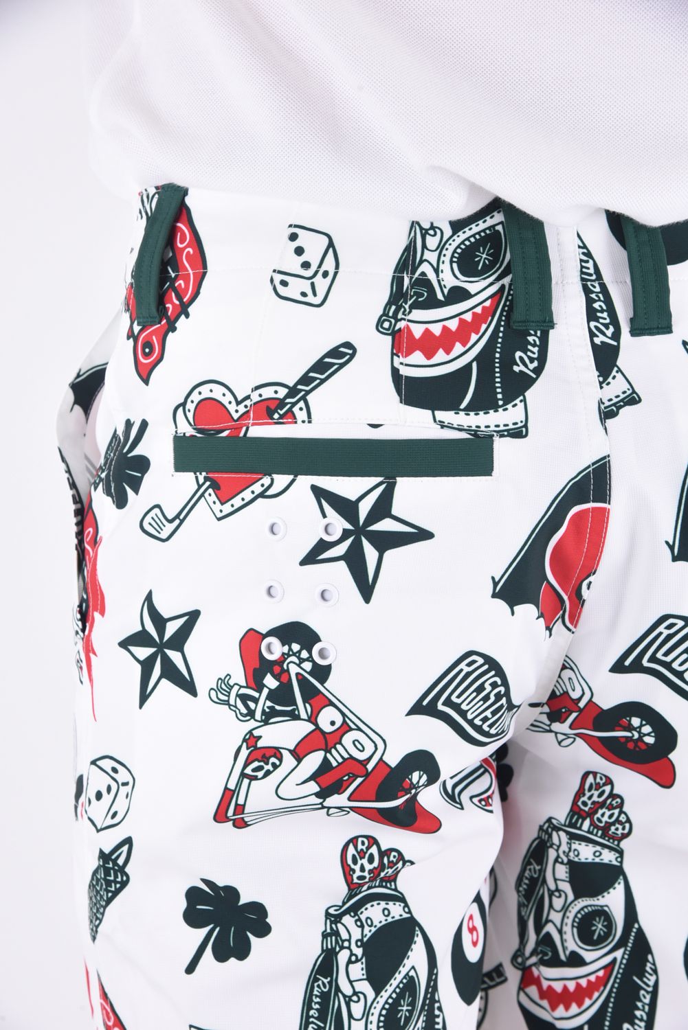 FLASH PATTERN SHORTS / 総柄プリント ショートパンツ グリーン