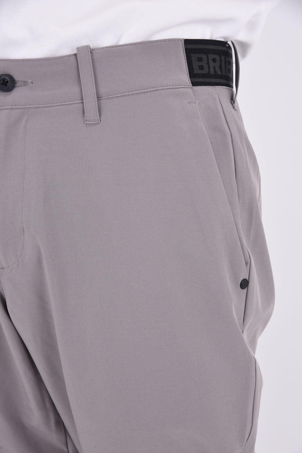 【26SS】 MEN'S COOLCORE LOGO ELASTIC PANTS / クールコア ウエストゴムベルト ロングパンツ (グレー)