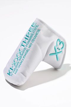 【先着順にてお取り寄せ】【銀行振込・代金引換不可】【返品・交換不可】 PUTTER COVER / ピンタイプ パターカバー (ホワイト/ターコイズ) (ご注文から1週間ほどで入荷予定)