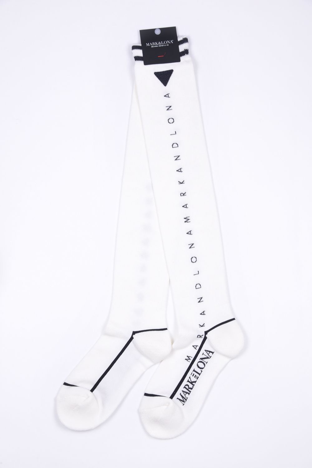 【26SS】【CODE COLLECTION】【レディース】 TOSX / ジャパンメイド レターグラフィック オーバーニーソックス (ホワイト)