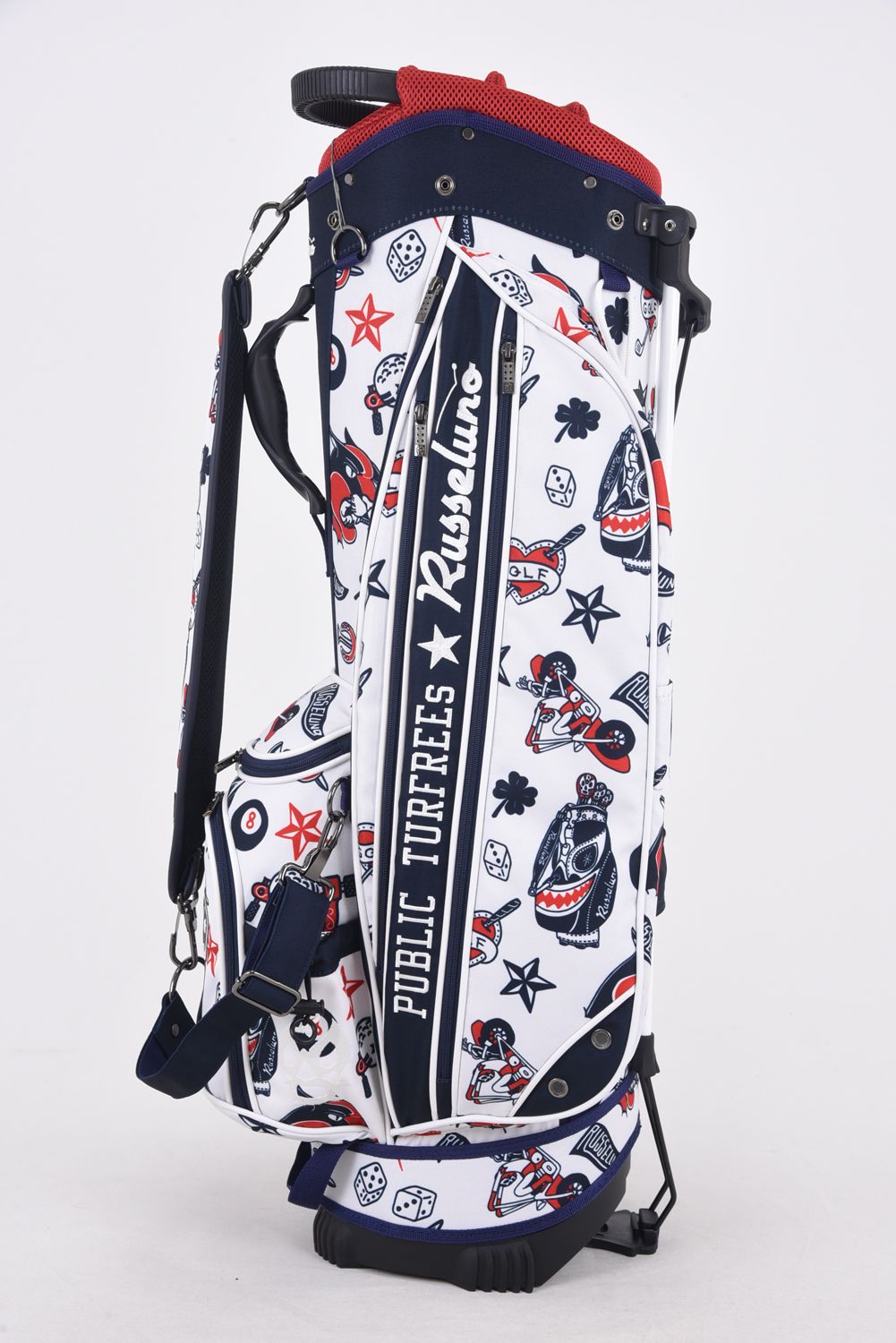 RUSSELUNO - TRADITIONAL PATTERN GOLF BAG / 総柄パターン