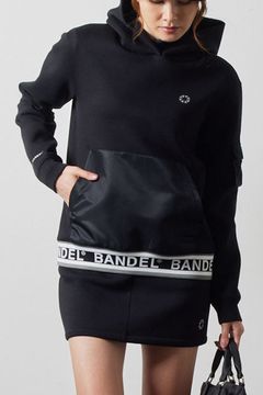 【レディース】 WOMENS NYLON POCKET P/O HOODIE / ナイロンポケット エンボスロゴ プルオーバー フーディ (ブラック)