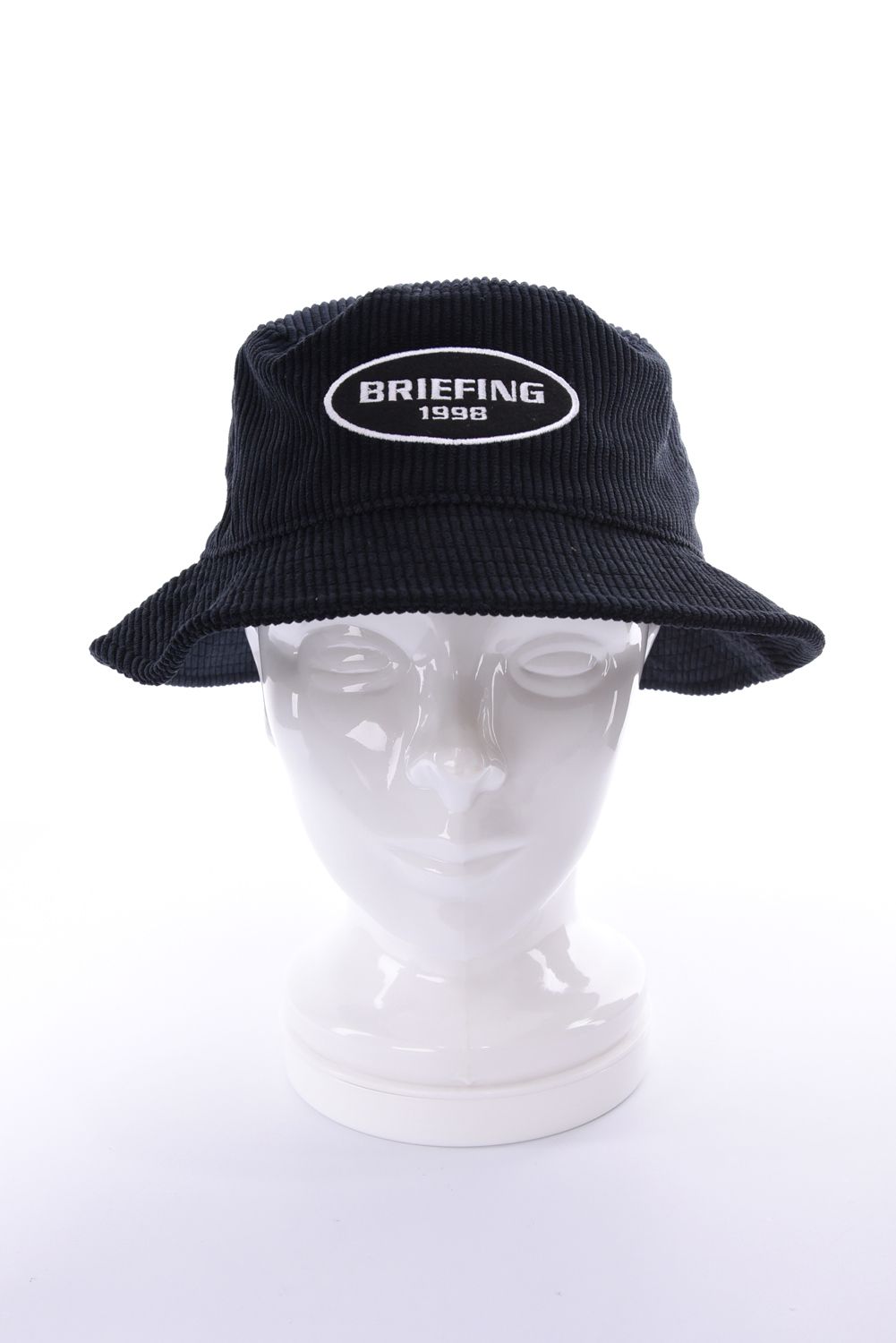 【26AW】 MEN’S CORDUROY OVAL HAT / コーデュロイ生地 オーバルロゴワッペン ハット (ブラック)