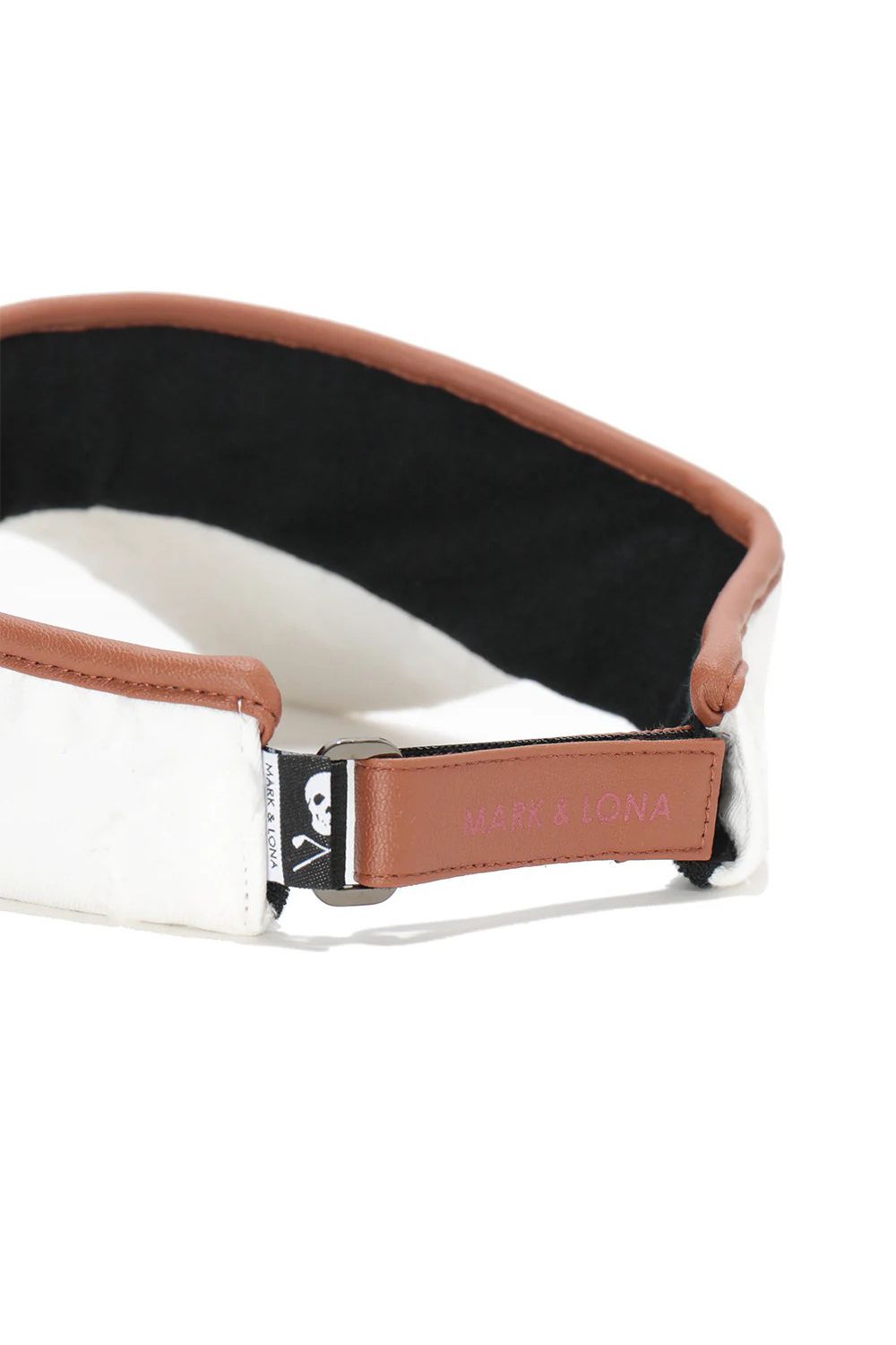 【2026SS 木村拓哉さん着用 VOL.6】 IMPERIAL CUT JACQUARD VISOR / 3Dモノグラム生地 レザーパイピング サンバイザー (ホワイト)