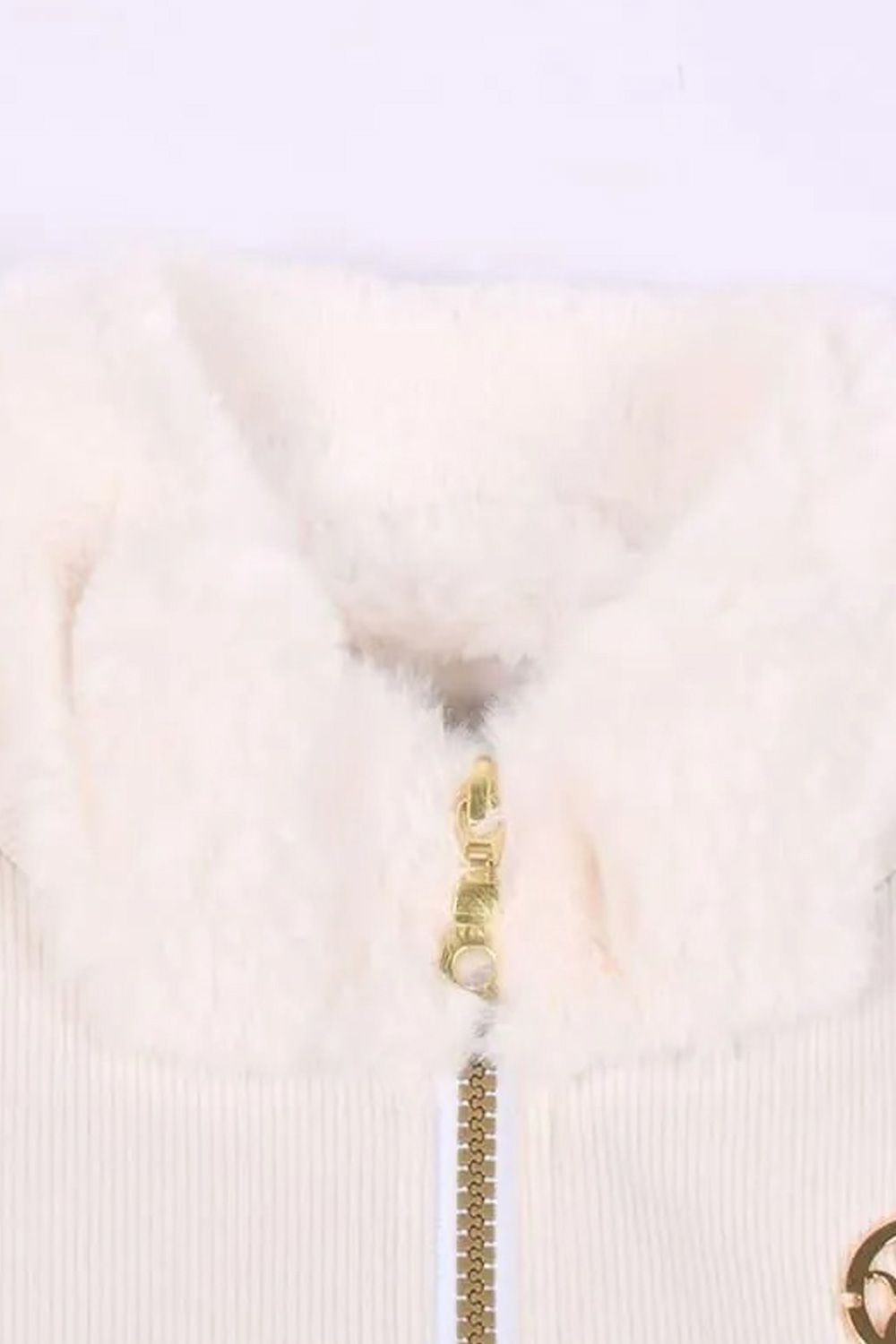 【25AW】【レディース】 SWITCHING FUR VEST / スイッチング ファー ベスト (ホワイト)*