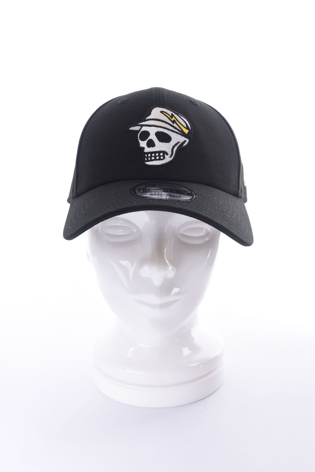 【26SS】 DVG NEWERA SKULL CAP / スカル刺繡 ベースボールキャップ (ブラック)