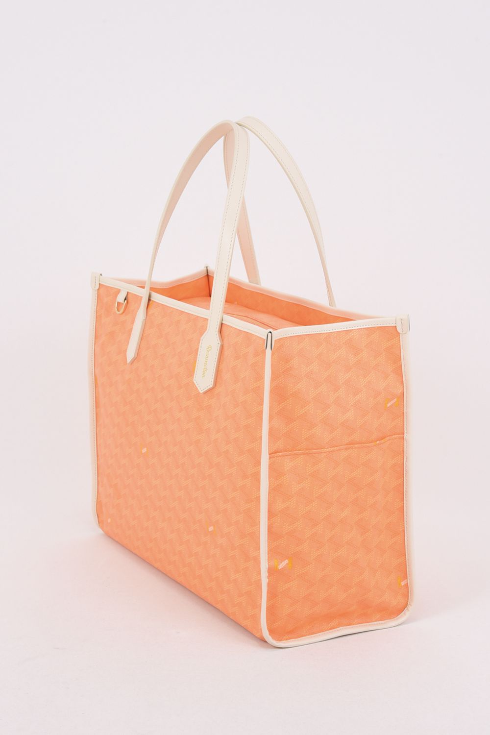 【26SS】  LANIUS SQUARE BIG (ラニウス スクエア ビッグ) / ブランドオリジナルテキスタイル ボストンバッグ （サンセット）*