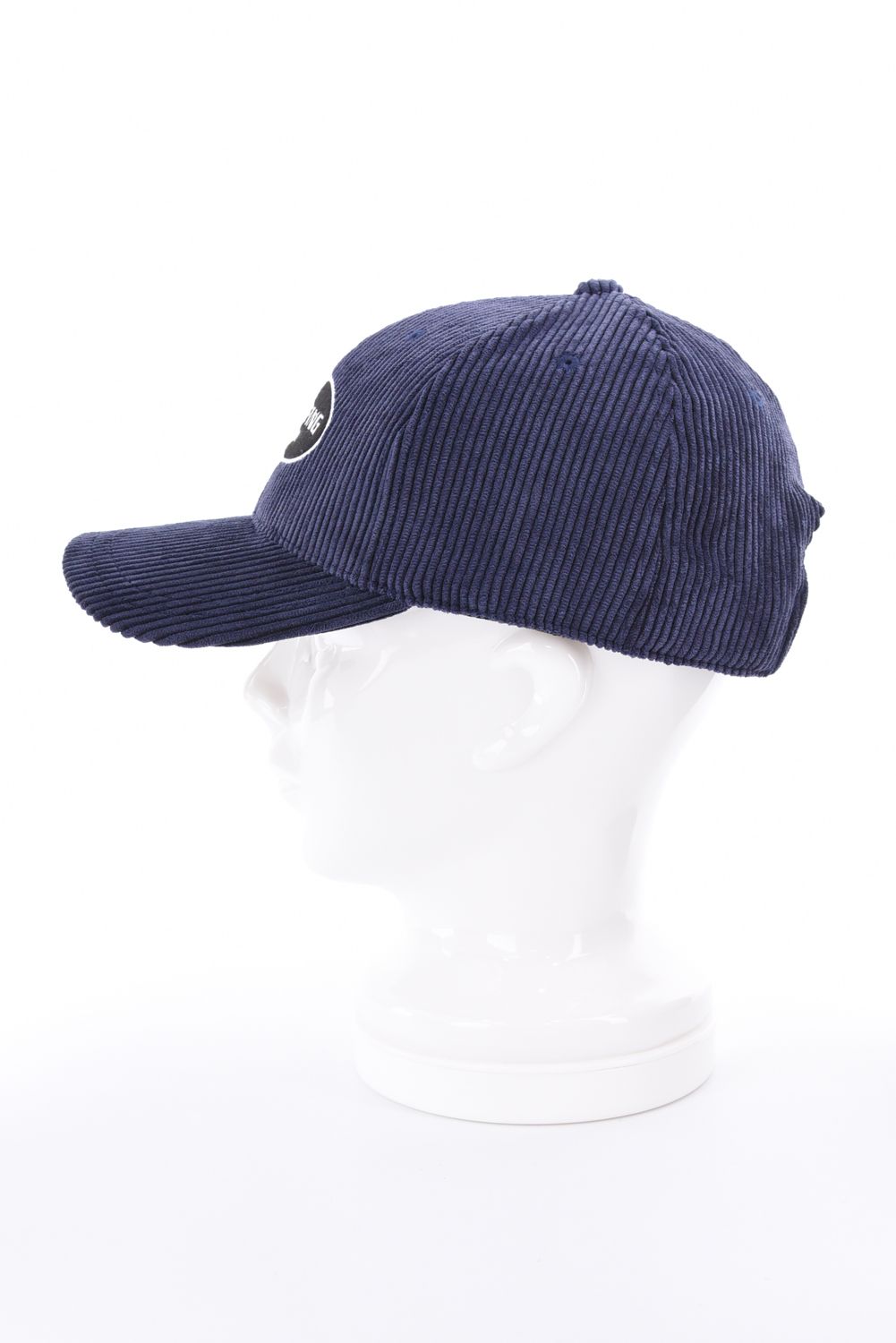 【26AW】 MEN’S CORDUROY OVAL LOGO CAP / コーデュロイ生地 オーバルロゴワッペン キャップ (ネイビー)