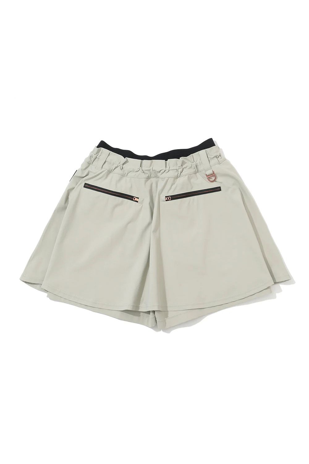 【26SS】【CODE COLLECTION】【レディース】 RFSK / 高機能ナイロン フレアシルエット ギャザースカート (ショートパンツ一体型) (ベージュ)