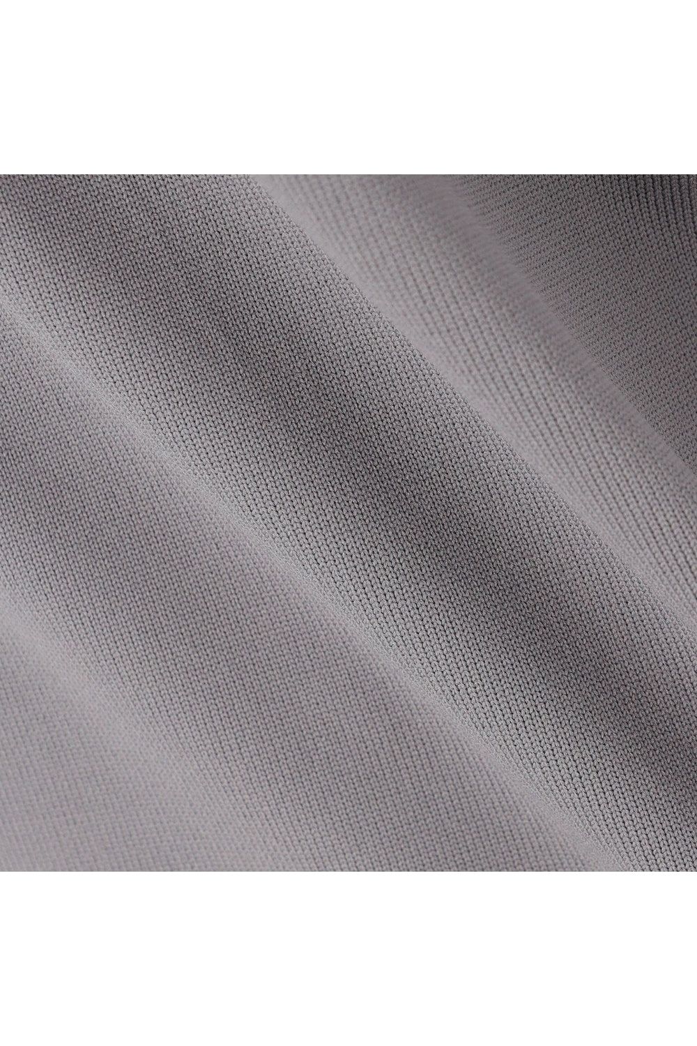 【26AW】 MEN’S PLANE KNIT HALFZIP / BGロゴ ハーフジップニット (グレー)