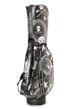 【26AW】 ATLAS SIGNATURE CADDY BAG / アイアンスカル シンセティックレザー カートタイプ キャディバッグ (ブラック)