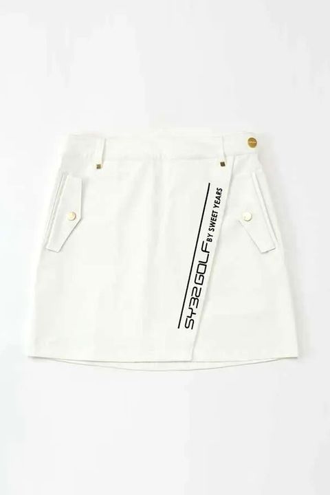 【26SS】【レディース】 MINI HERRINGBONE SKIRT / ミニヘリンボーン柄 スカート (ホワイト)*