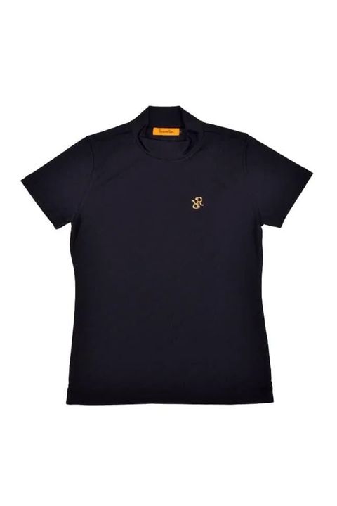 【26SS】【レディース】 WOMENS GM JACQUARD MOCK NECK / オリジナルテキスタイル モックネックTシャツ (ブラック)*