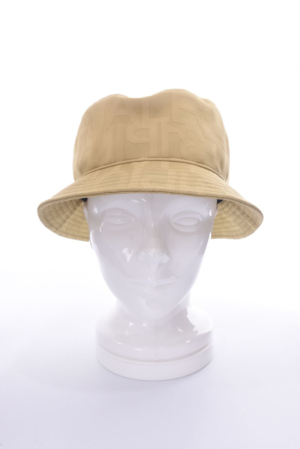 BUCKET HAT / 113総柄ロゴ バケットハット ベージュ