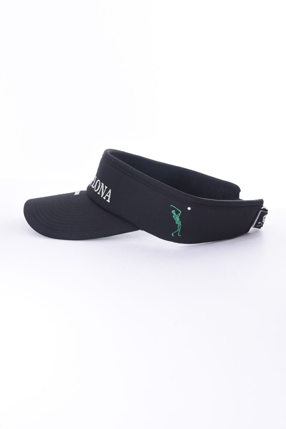 【26SS】 IRON SKULL CRYSTAL ACCENT VISOR / アイアンスカル ブランドロゴ刺繍 サンバイザー (ブラック)