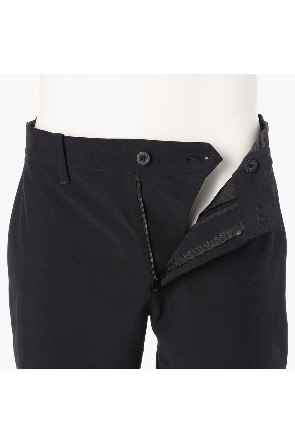 【26SS】 MEN'S COOLCORE LOGO ELASTIC PANTS / クールコア ウエストゴムベルト ロングパンツ (ブラック)