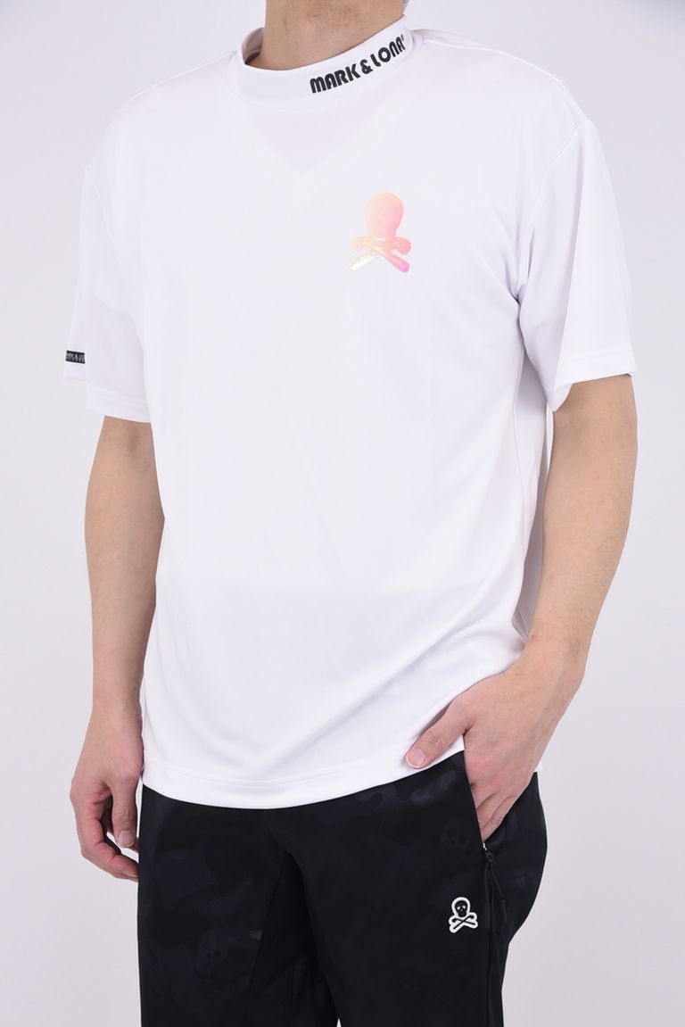 MARK&LONA - EWING MOCK NECK TEE / 軽量ダンボールニット素材  