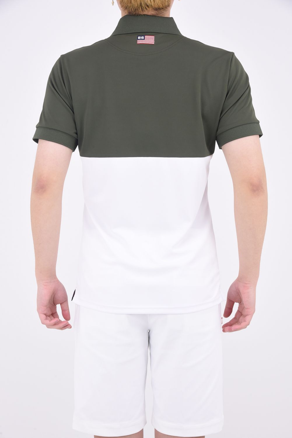 BRIEFING - MENS BI-COLOR POLO / ポロシャツ オリーブ | GOSSIP