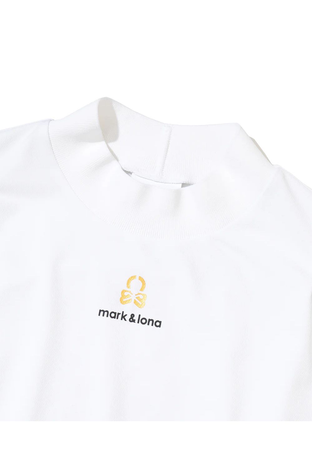 【26SS】【レディース】 GEMMA CRYSTAL MOCK / スワロフスキー キャップスリーブ モックネックTシャツ (ホワイト)