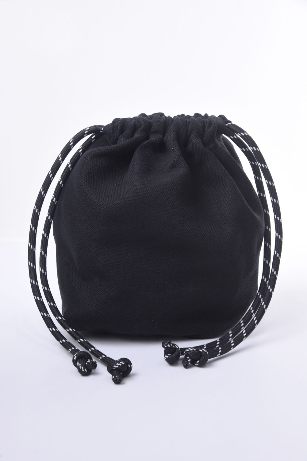 ROPE BAG / 巾着袋付きロープバッグ (ブラック)