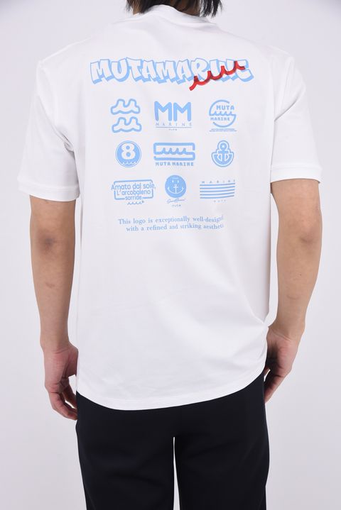 【26SS】 MULTI LOGO STRETCH T-SHIRTS / マルチロゴプリント Tシャツ (ホワイト)