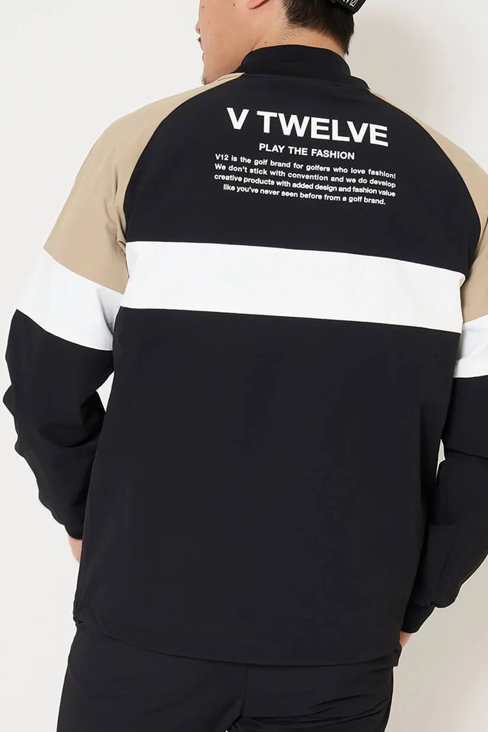 【26AW】 WB SWITCH JKT / ツートーン ブランドロゴ ナイロンジャケット (ブラック)