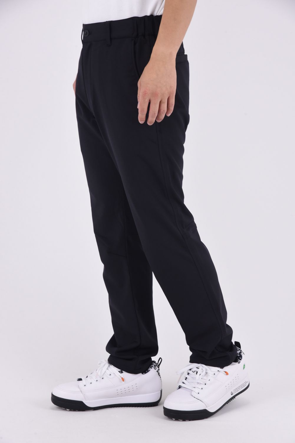 【25AW】 37.5SOUTHWEST bottoms / ブランドロゴ ロングパンツ (ブラック)