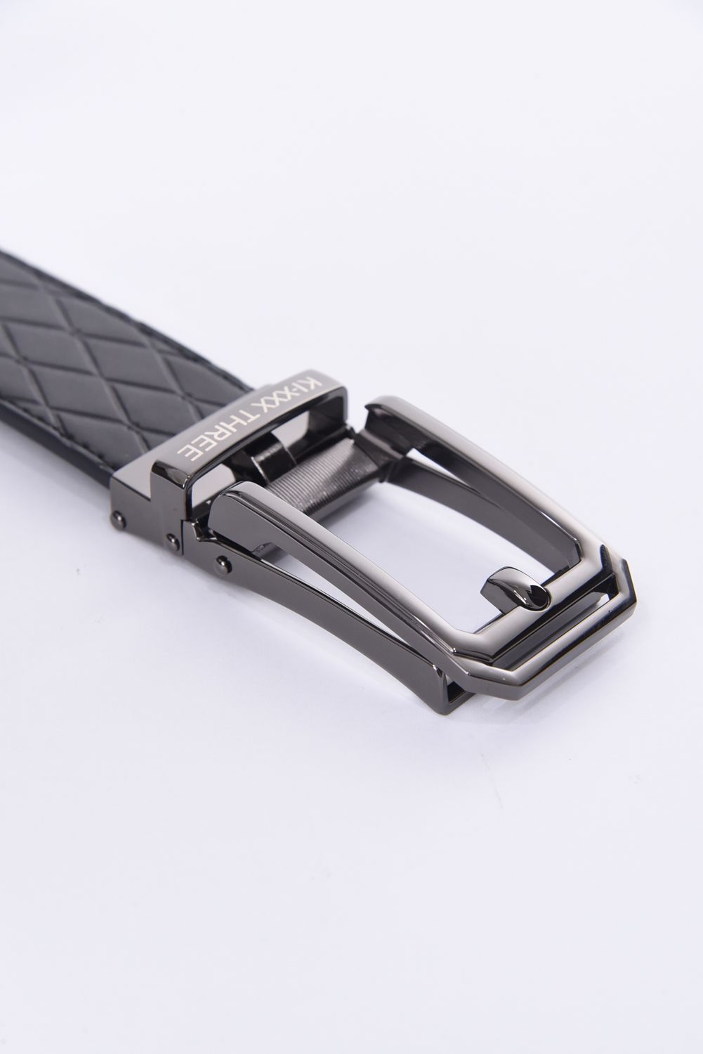 KI-XXX THREE - 【25SS】 AUTO LOCK BELT / ダイヤ柄 オート