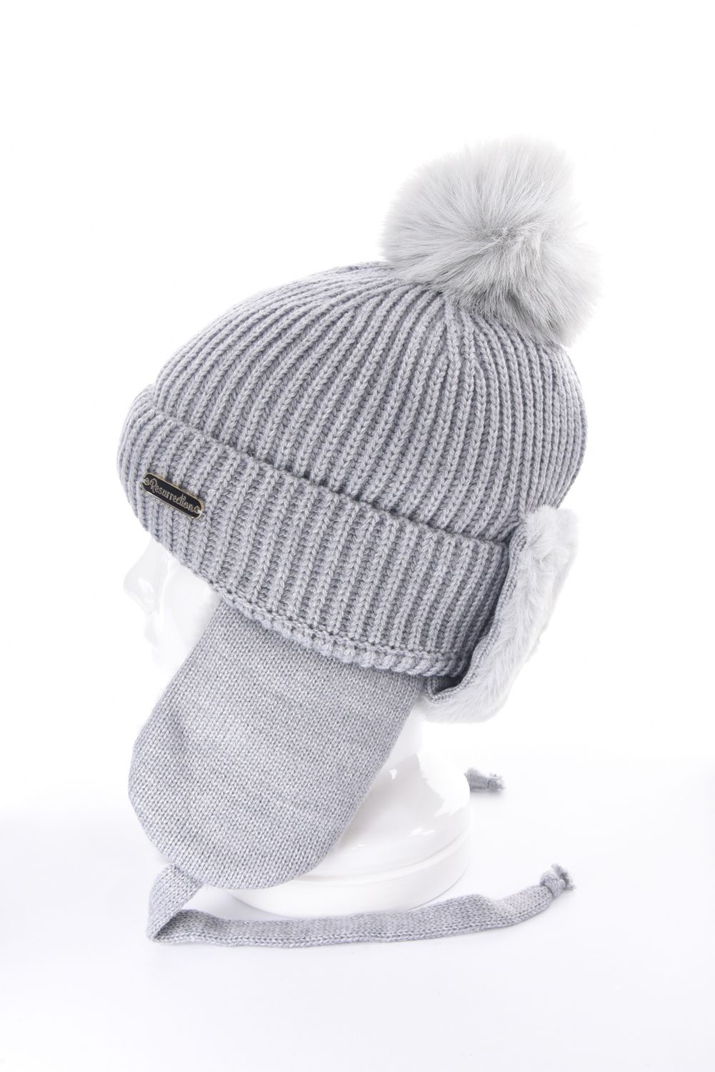 FUR YEAR KNIT CAP / ファーイヤー ニットキャップ (グレー)