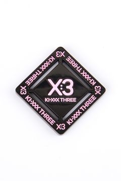 【26SS】【プレゼント好適品】 PLATE MARKER "SQUARE" / プレートマーカー スクエア (ブラック/ピンク)