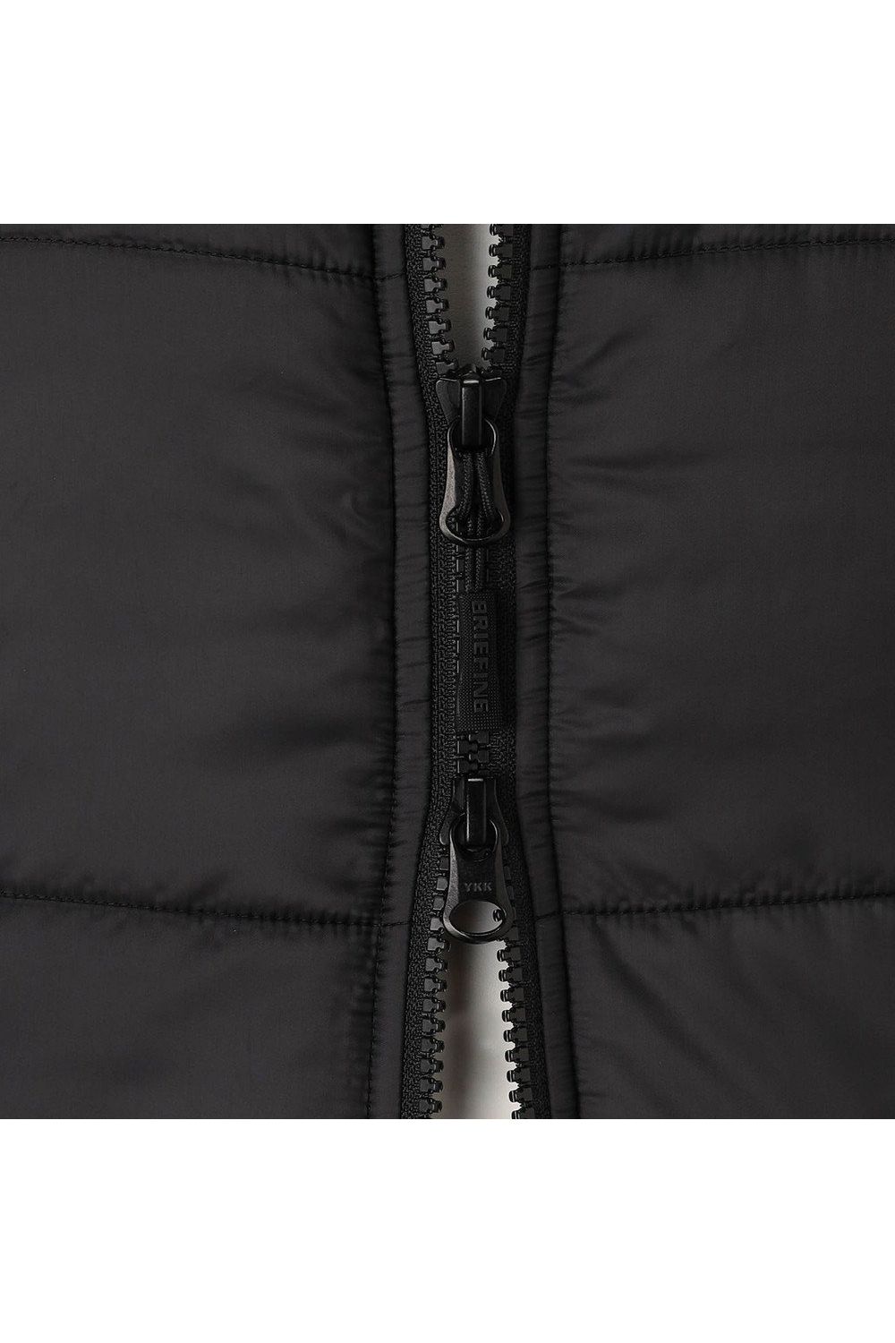 【26AW】 MEN'S WINDBLOCK RIB KNIT PARKA / 畦編みニット&キルティング ハイブリッド中綿パーカー (ブラック)