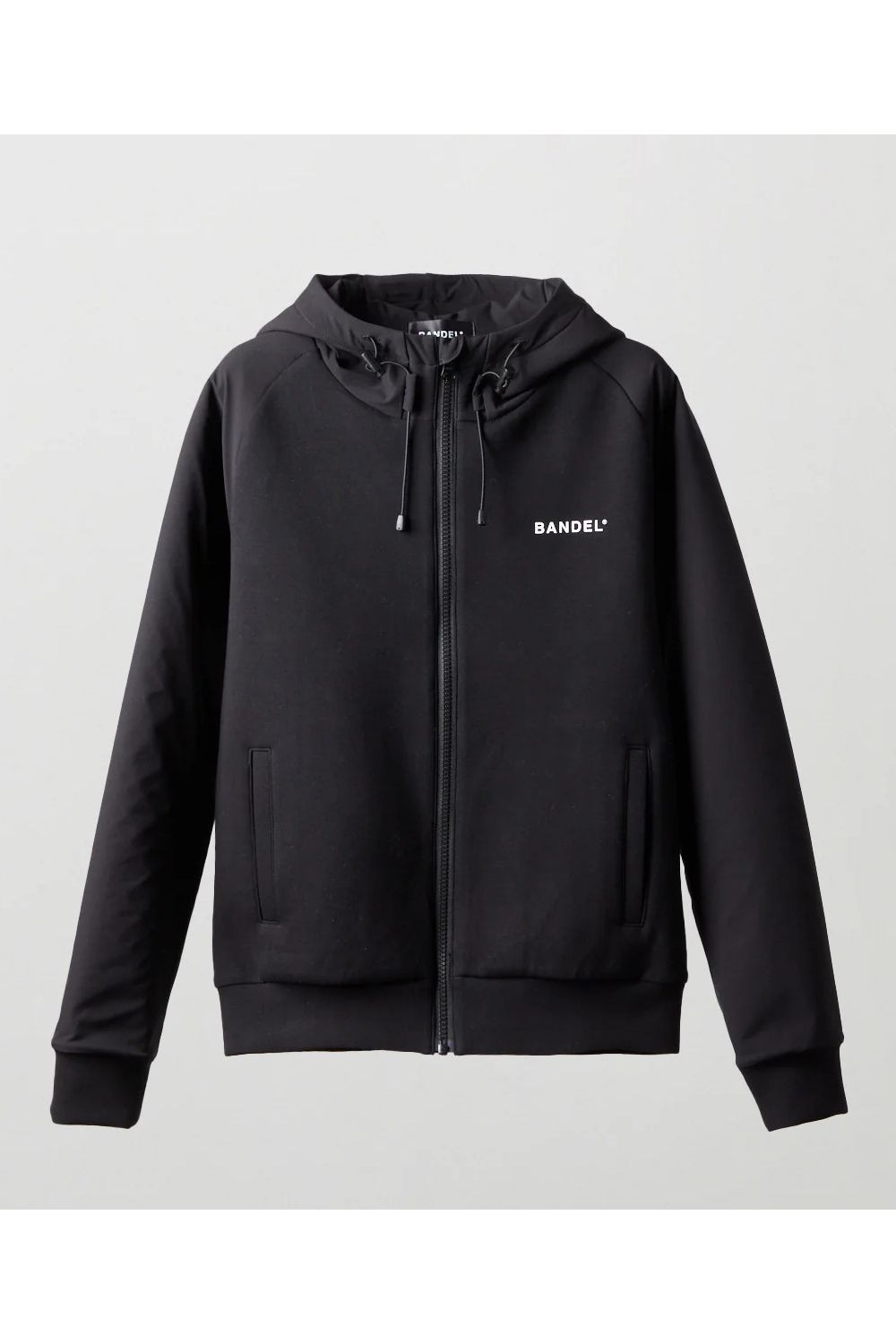 【25AW】【レディース】 SWITCH RAGLAN SLEEVE ZIP HOODIE / ボンディング素材 ラグランスリーブ ハイネックジップフーディー (ブラック)