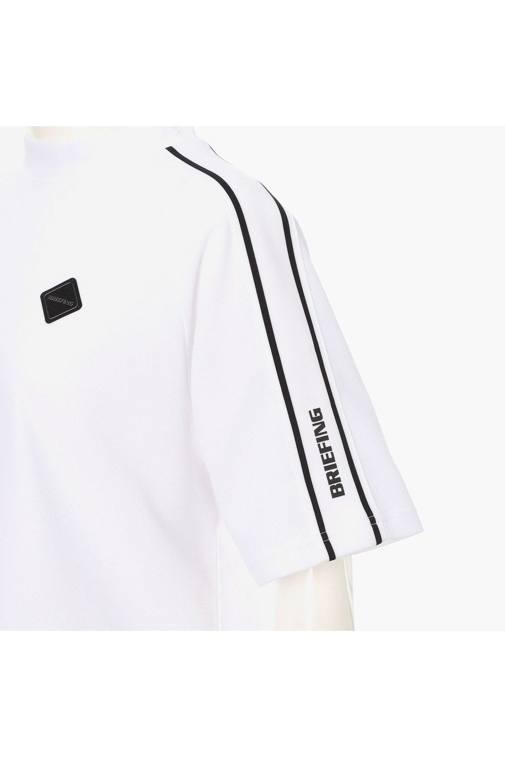 【26SS】【レディース】 WOMEN’S LINE HIGHNECK RF / カノコ生地 ラインロゴテープ リラックスフィット モックネックTシャツ (ホワイト)