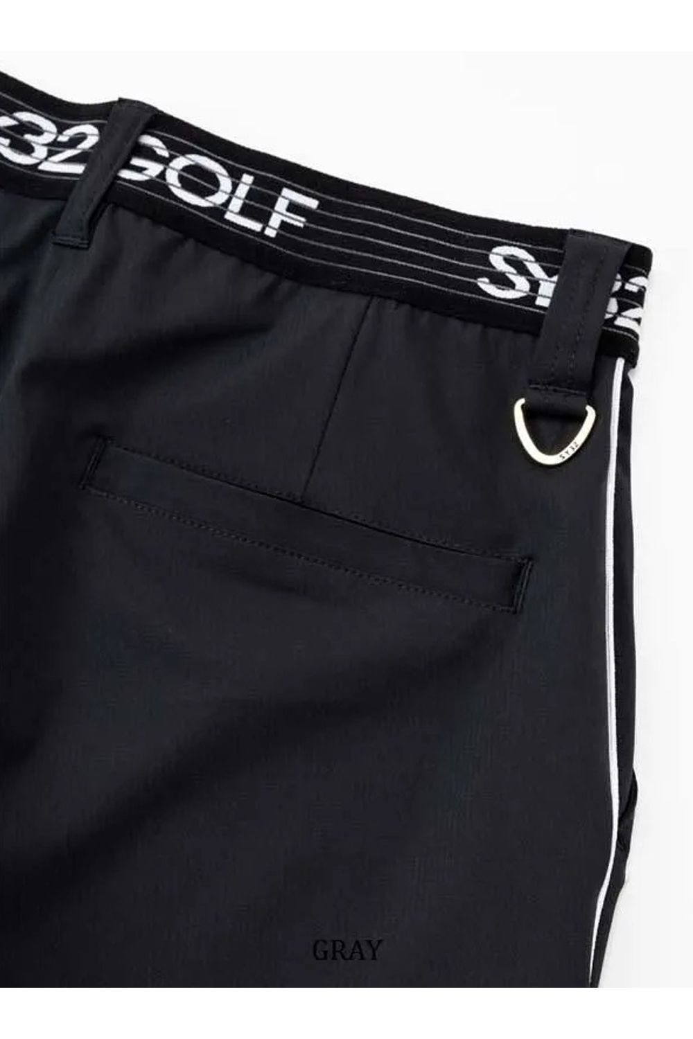 【26SS】【レディース】 MINI HERRINFBONE LONG PANTS / ミニヘリンボーン柄 ウエストゴムベルト ロングパンツ (ブラック)*