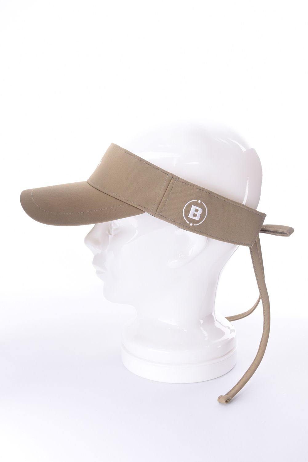 【26SS】【レディース】 WOMEN’S SMALL LOGO RIBBON VISOR / ブランドロゴ バックリボン リボンサンバイザー (ベージュ)