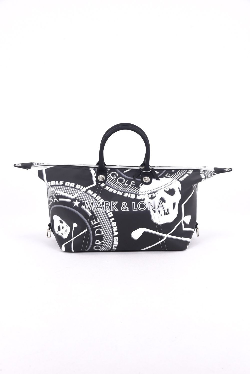 【26SS】 ATLAS CONVERTIBLE BOSTON BAG / アイアンスカル シンセティックレザー 2WAYボストンバッグ (ブラック)