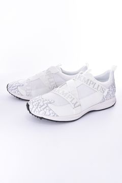 LUXE VIBRAM GOLF SHOES / ロゴテープ 総柄 ビブラムソール ゴルフシューズ ホワイト