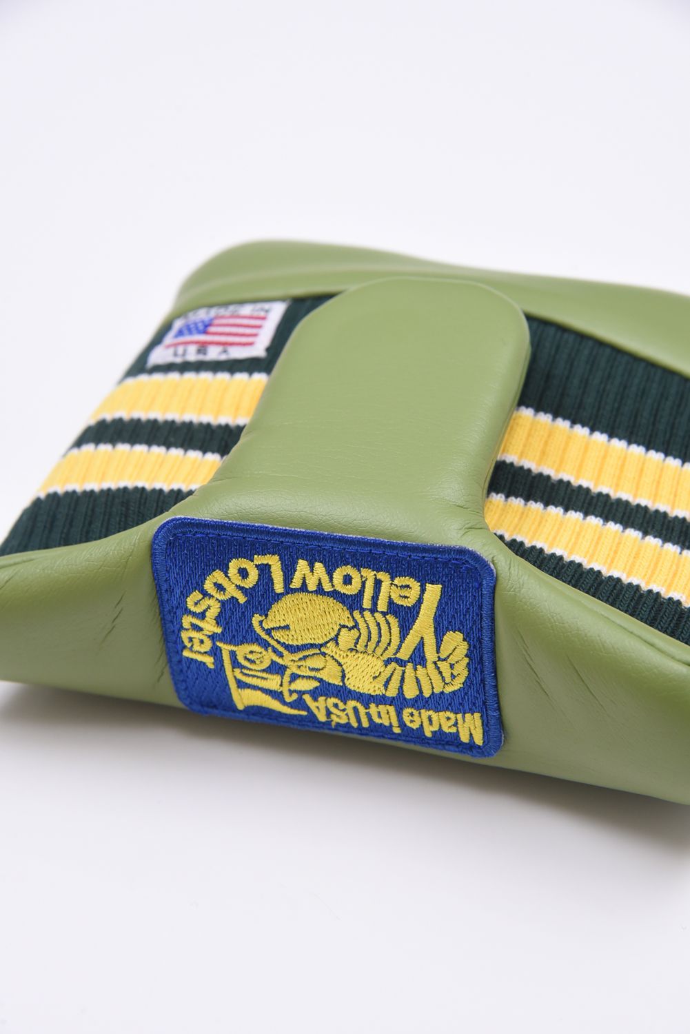 U-LEATHER MALLET PUTTER COVER / シンセティックレザー ワッペン マレット型 パターカバー (エンシニータスグラス)