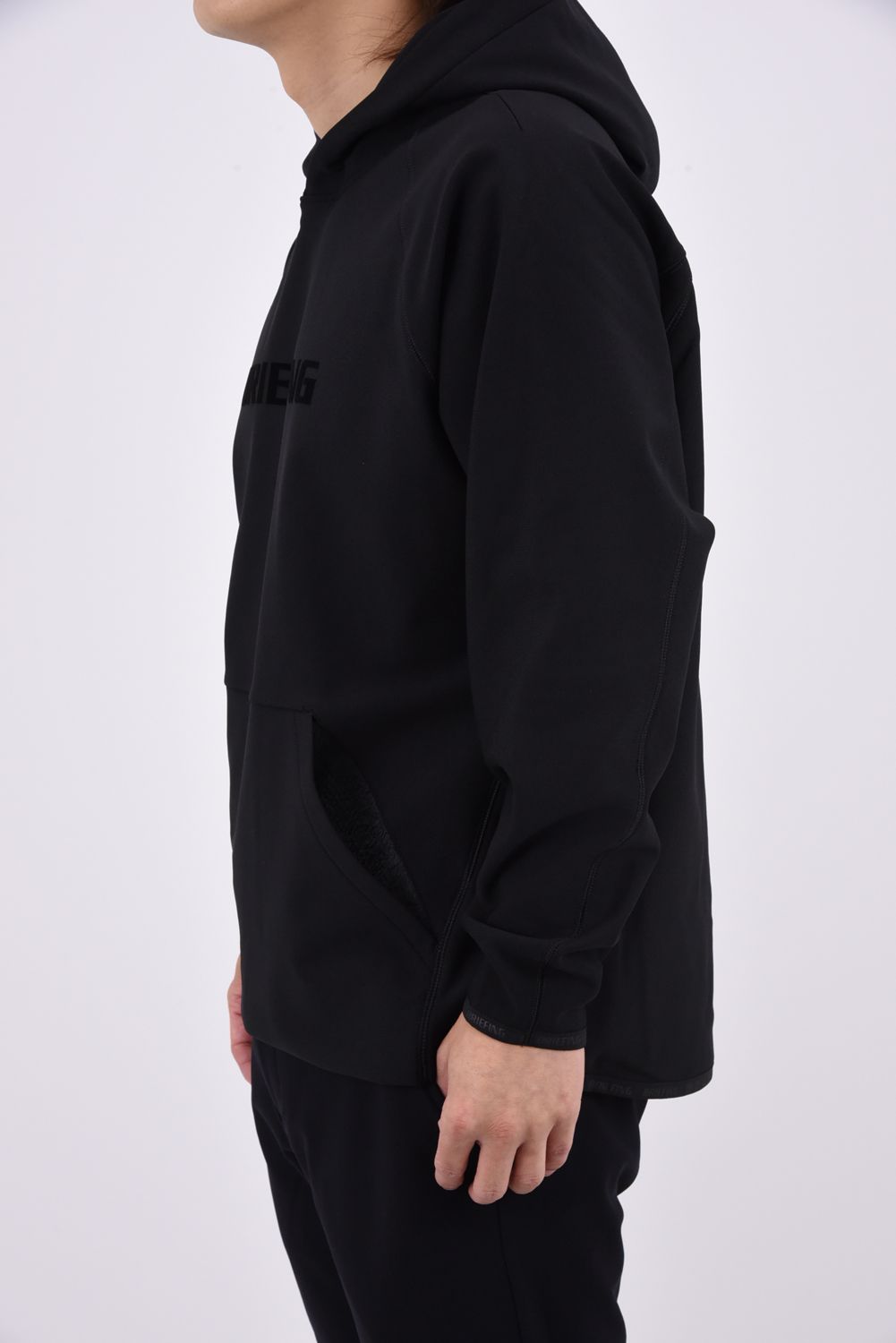 【26AW】 MS LOGO FOODIE / ロゴ パーカー (ブラック)