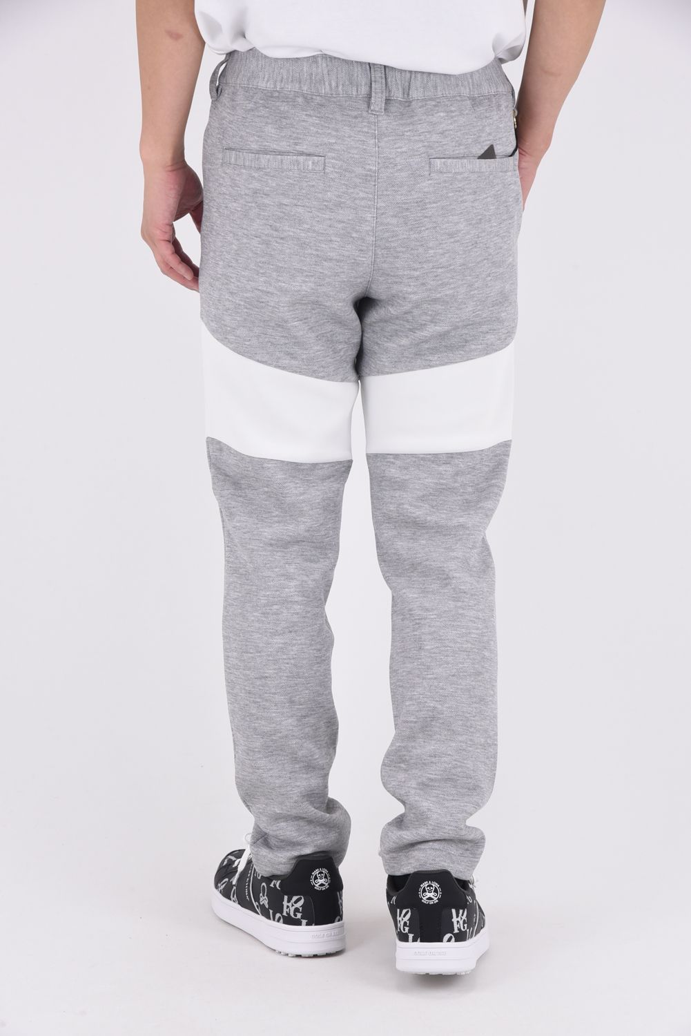 【25AW】 SW HC PANTS / ツートーン 異素材切り替え ロングパンツ (ホワイト)